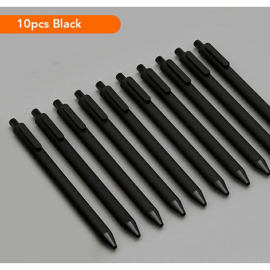

BISA COD Pulpen Hitam 10 PCS Xiaomi Mijia Kacogreen Signing Gel Ink Pen - Black