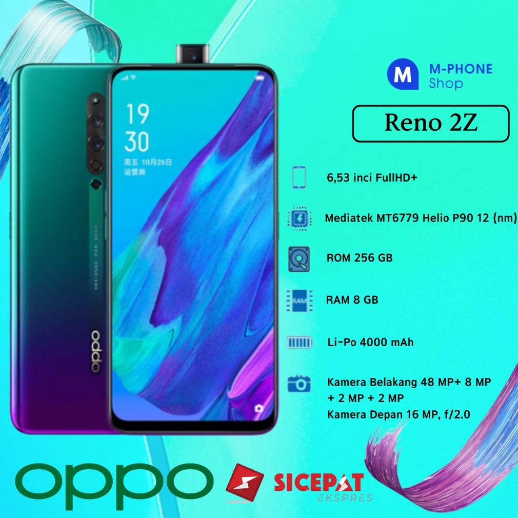 Handphone OPPO Reno2 Z RAM 8GB ROM 256 GB Original hp 100% Baru smartphone NFC murah bergaransi 1 tahun