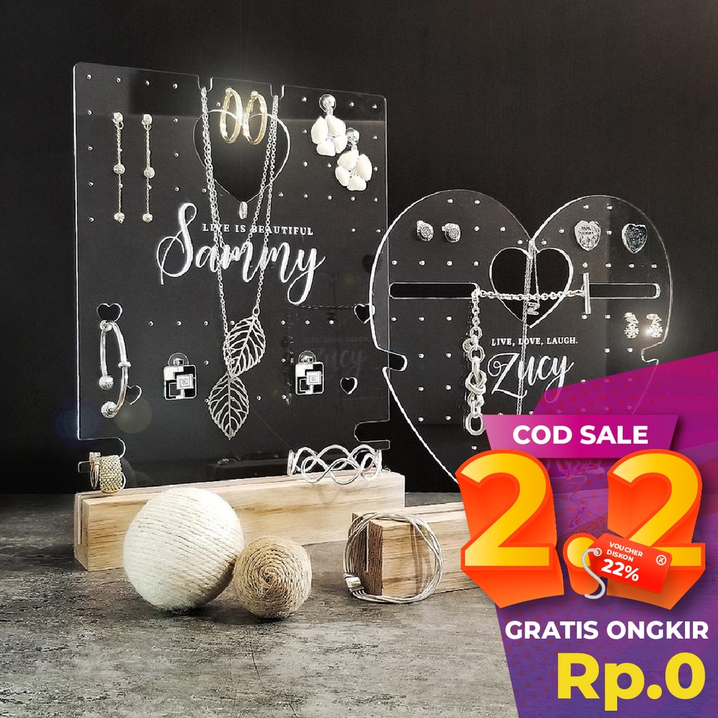 DISPLAY ANTING ACRYLIC  UNIK/ DISPLAY PERHIASAN