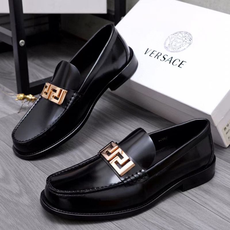 sepatu pria pantofel vers4ce sepatu formal cowok slip on men shoes mirror p1shoes hitam