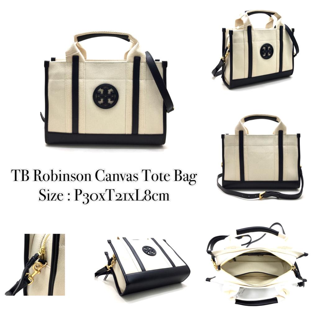 Tory Burch Robinson Canvas Tote Bag