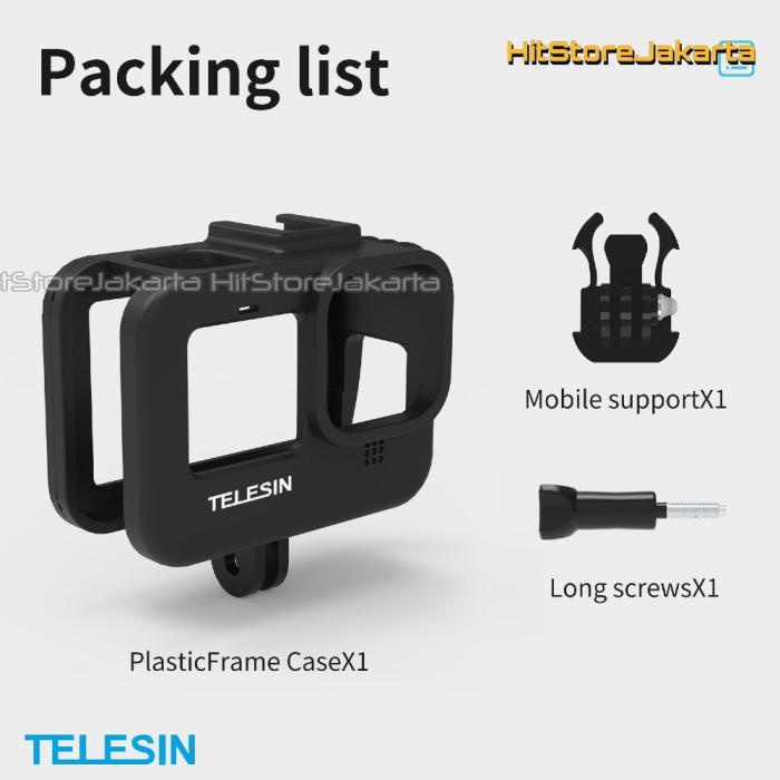 Telesin GoPro 11 Frame Case Cold Shoe GoPro 10 Vlog Frame Mount GoPro9