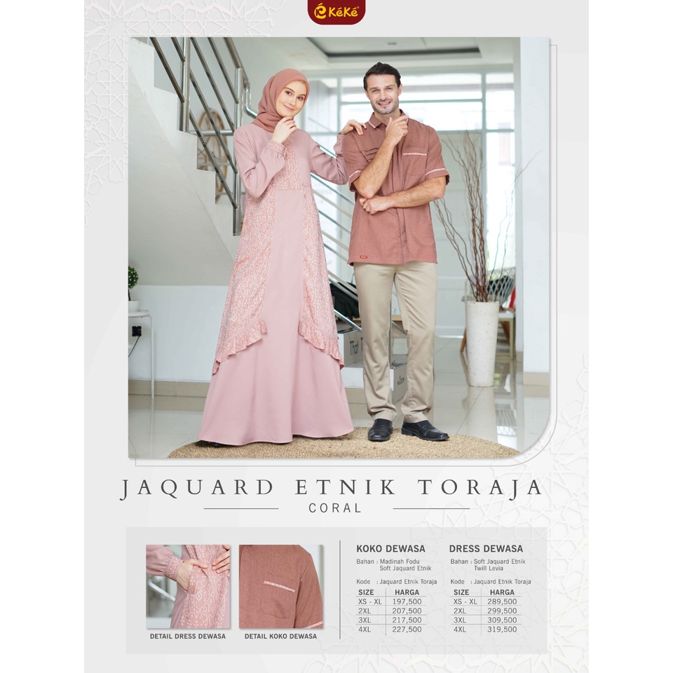 GAMIS L SARIMBIT TORAJA CORAL KEKE 2023