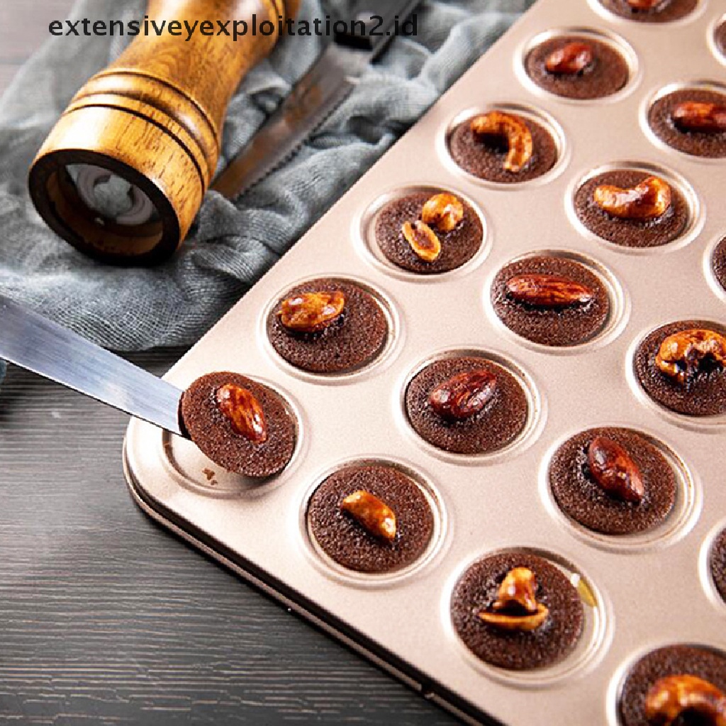 {NEW} 30lubang Macaroon Kit Carbon Steel Loyang Kue Macaron Pot Anti Lengket Baking Tray.