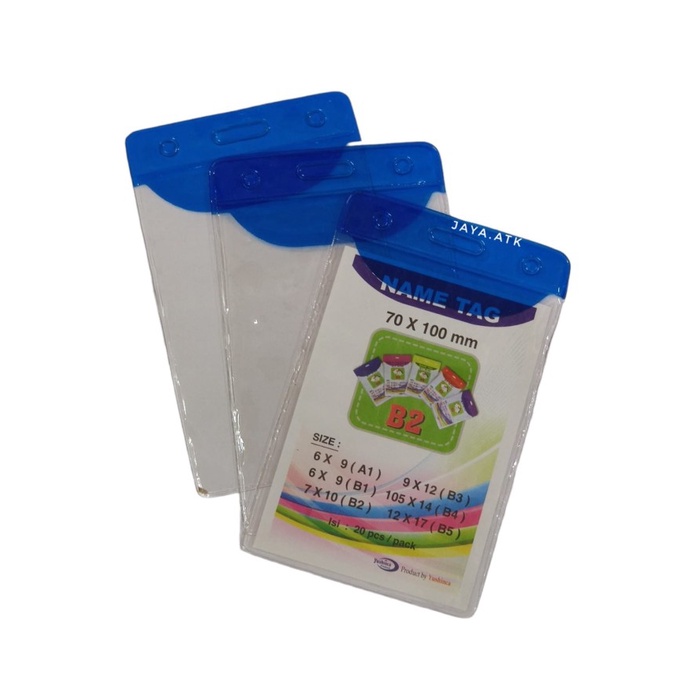 

Sale NAME TAG ID CARD MIKA PLASTIK B2 7 X 10CM TEBAL TANDA PENGENAL PANITIA