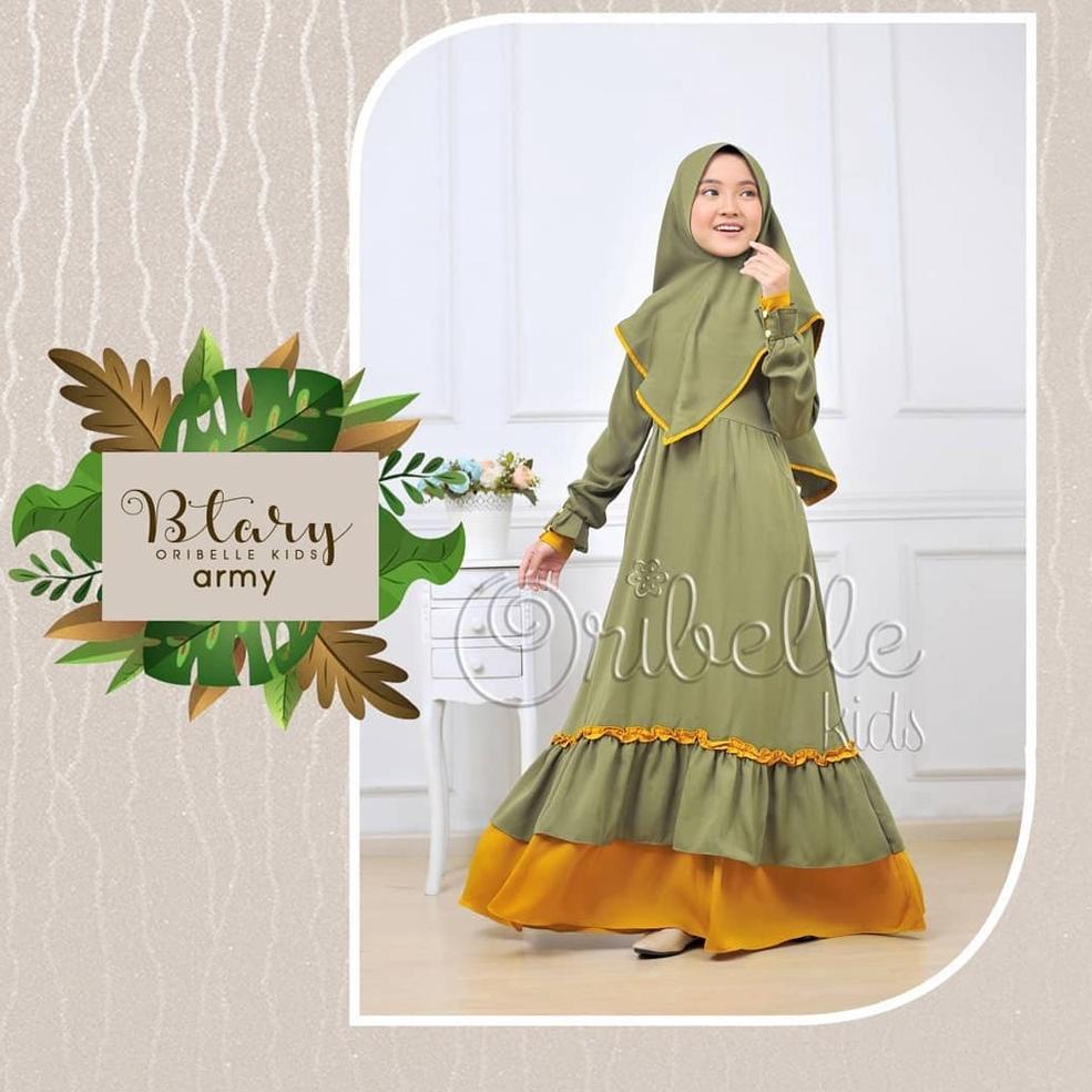 Stok Terbaru MRA-Gamis Syar'i Anak | Baju Muslim Anak perempuan TERBARU Umur 10-12 Tahun