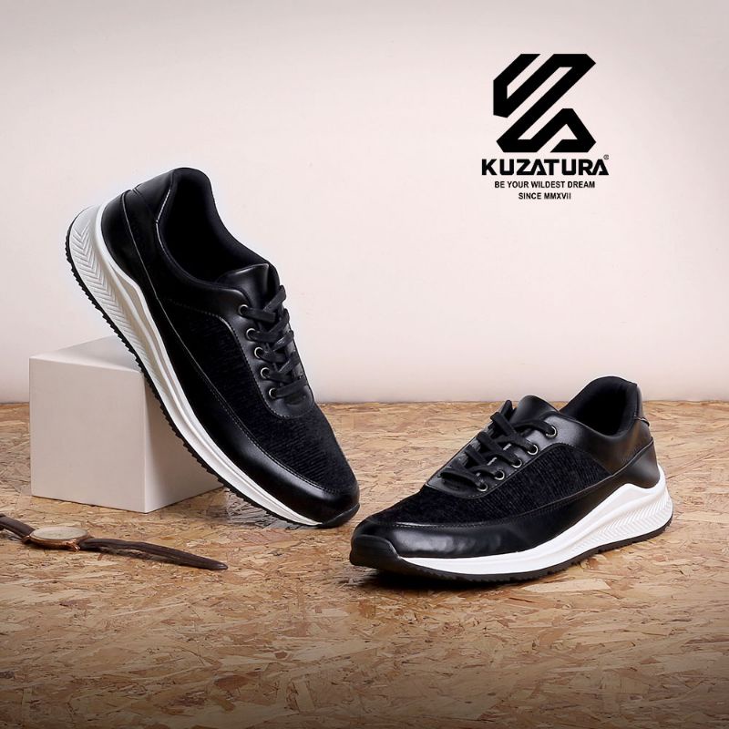 New Arrival - Sepatu Casual Sneakers Pria Terbaru Hitam Sol Putih Keren Model Terbaru | Sepatu Cowok Keren Model Terbaru Boy Modern Trendy Stylish Premium Design Elegan Kekinian