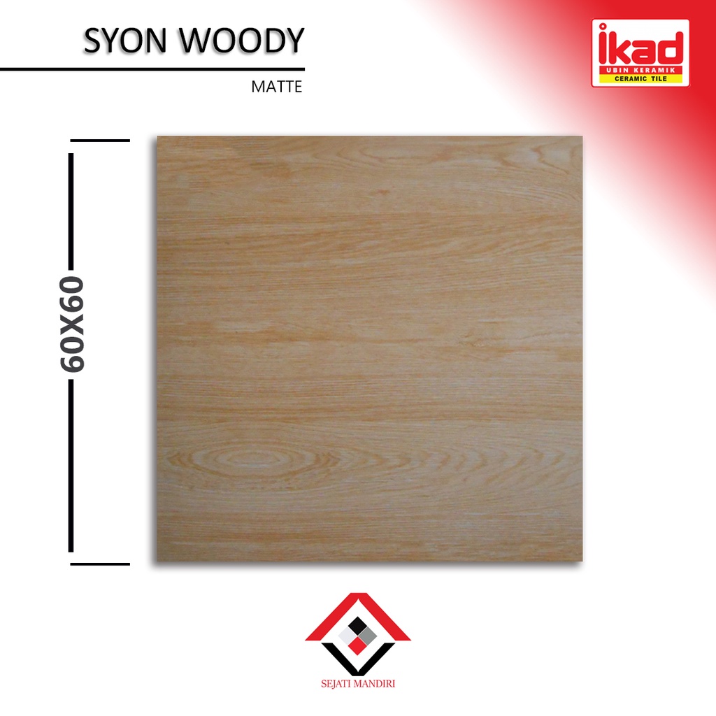 granit 60x60 - motif kayu doff - ikad ht gl syon woody