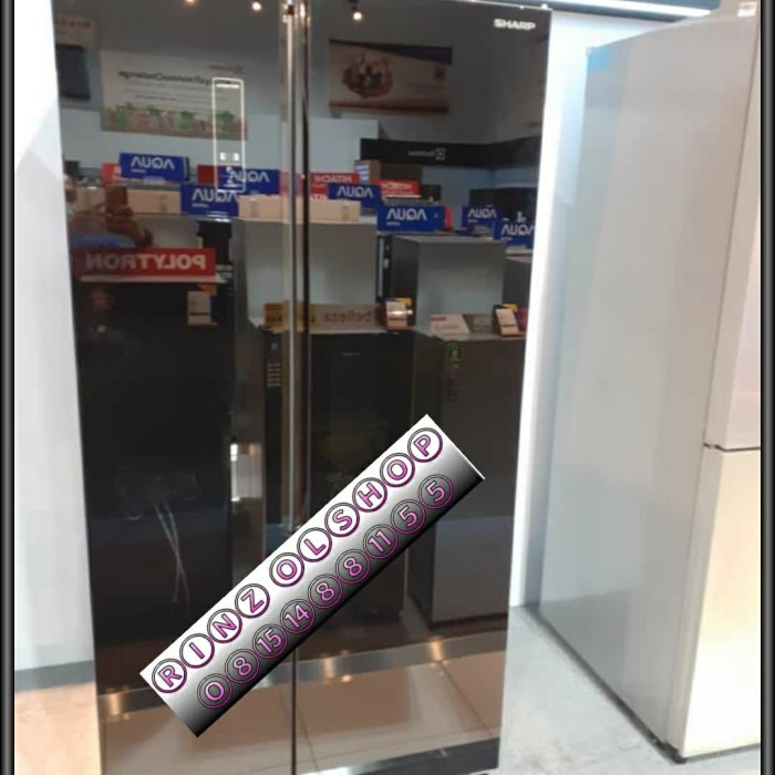 KULKAS SHARP SJ-IS61G-BK SIDE BY SIDE INVERTER BKACK SJ-IS61GBK