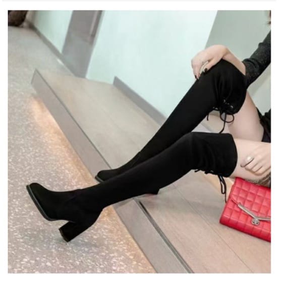 Sepatu Boots Korea Fashion Sepatu Boots B21 Import Murah Wanita Terkini Korea Populer Terlaris B21 High Heels Sepatu Boots Fashion Wanita