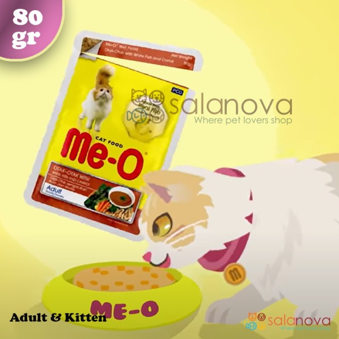 1 Box Meo Sachet  Makanan Kucing Basah/Wet Food