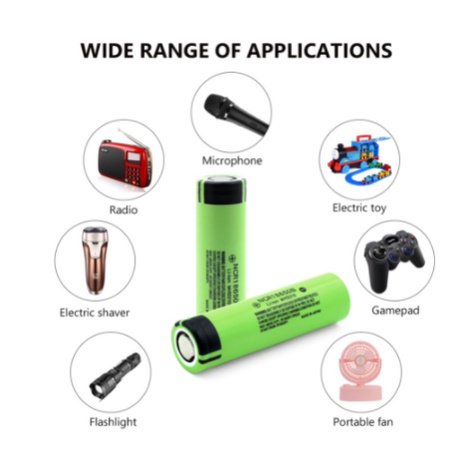 Panasonic 18650 3.7V baterai isi ulang Ncr18650b 3400mah baterai lithium ion Dengan Pelindung