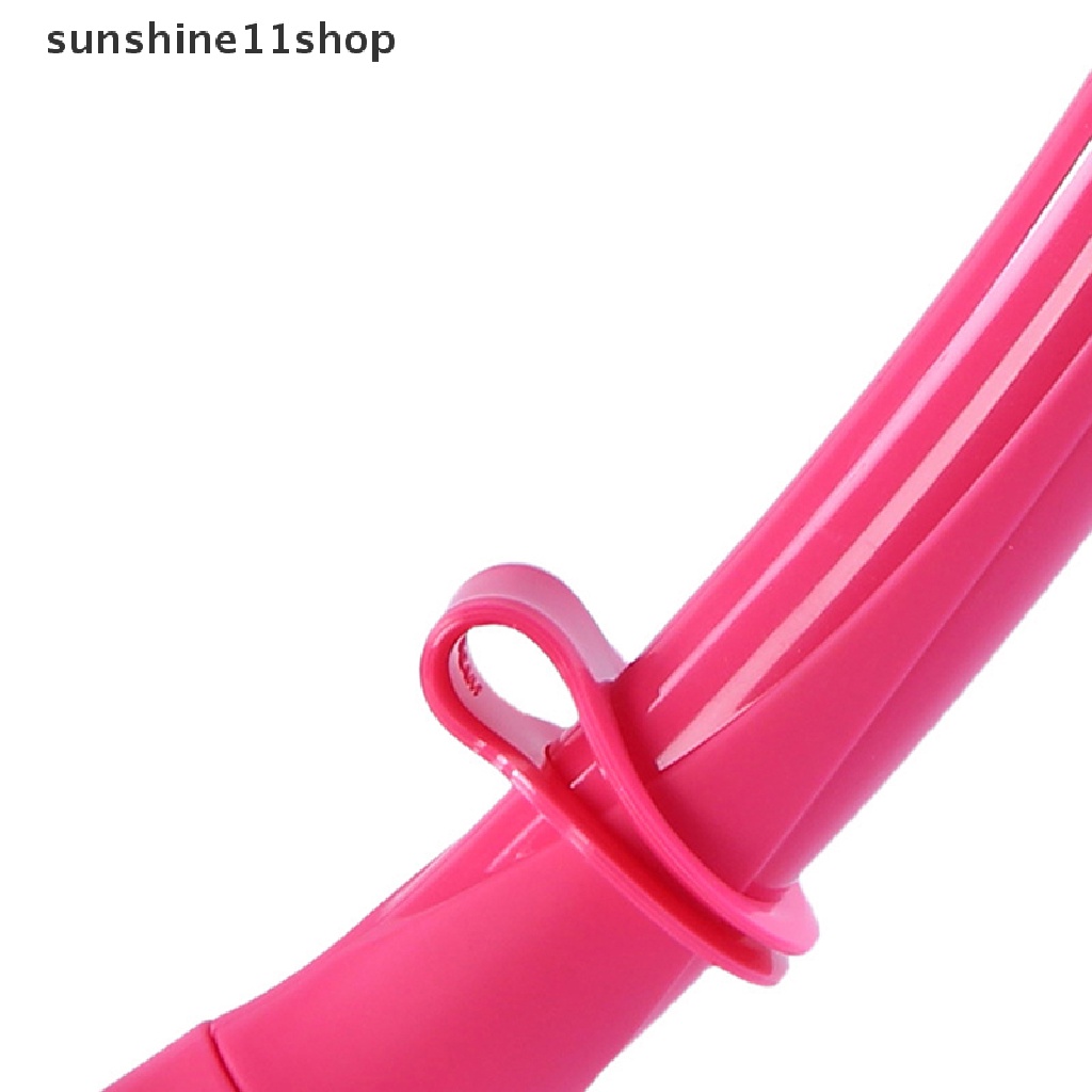 Sho Silicone Foldable Snorkel Tabung Snorkel Wanita Pria Roll Up Snorkeling Tabung Pernafasan N