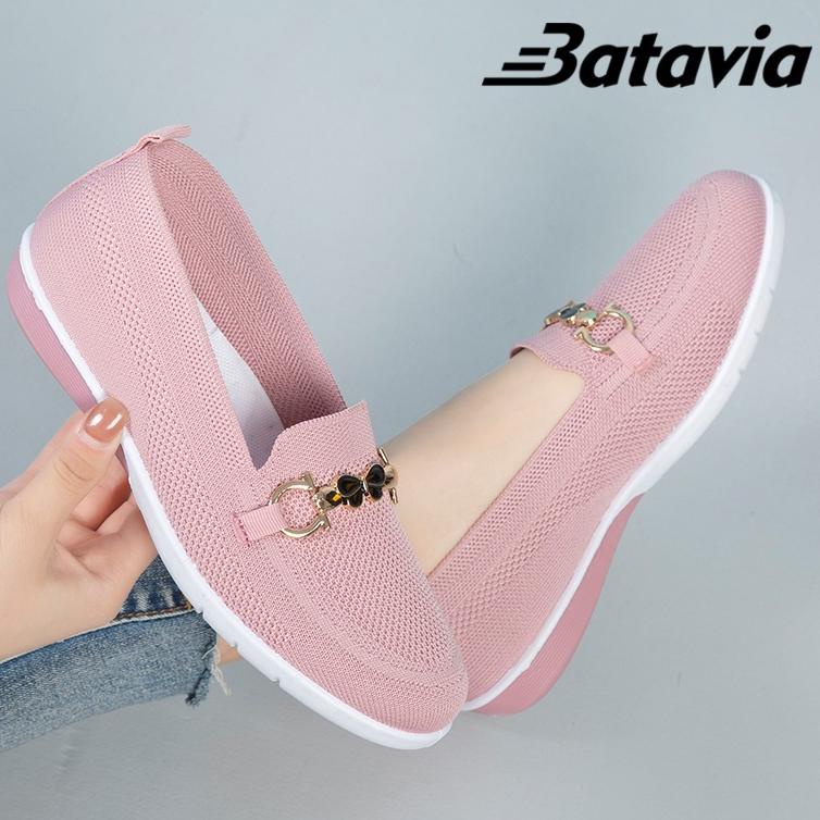 HOT SALE Batavia Shoes Sepatu Flat Wanita Rajut Import Terbaru A6