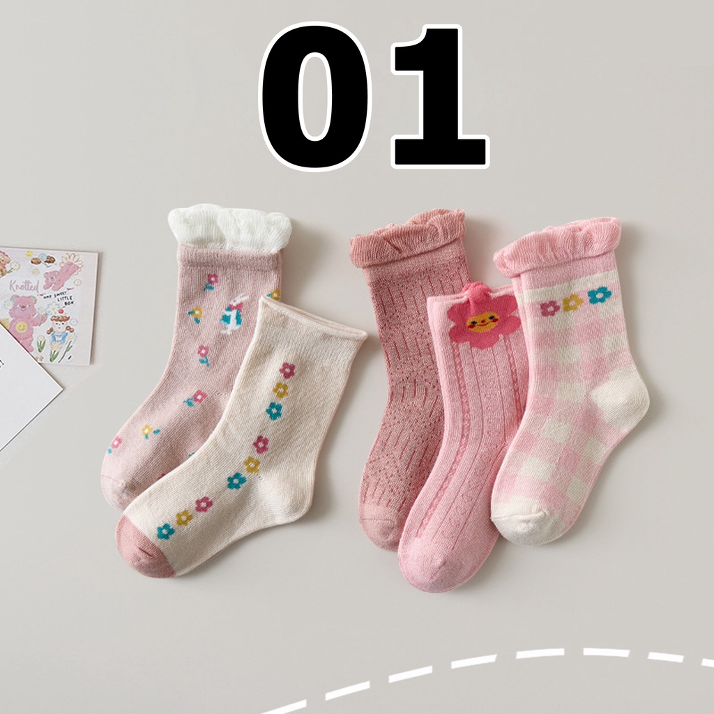 PROMO 12.12 PUNCAK Okaybaby B270 Kaos Kaki Anak Perempuan (Harga Tercantum Itu Per 1 Pasang) Motif Terbaru Karakte Lucu 1-9 Tahun