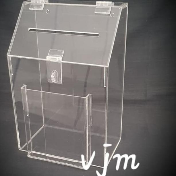 

[cod] AKrilik Kotak Saran 017 / Kotak amal acrylic box acrylic Elegan