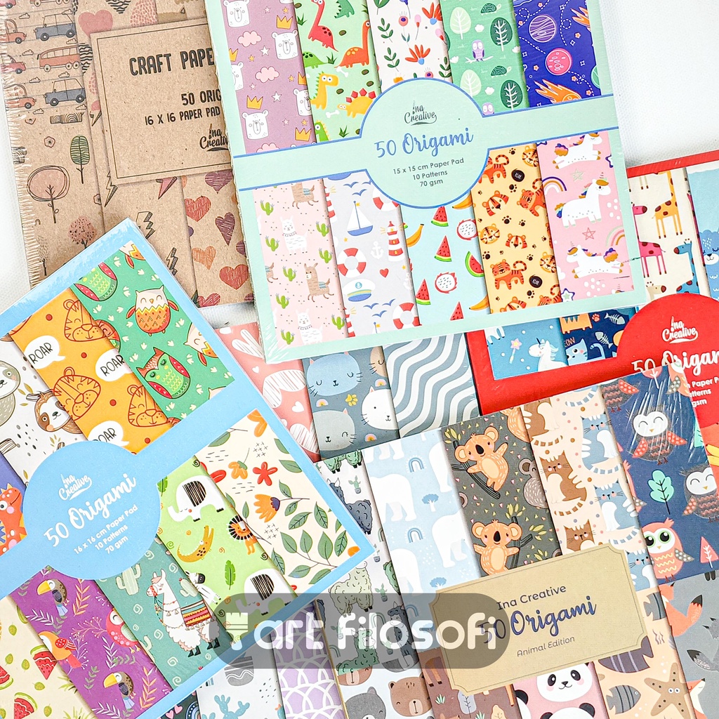 

Kertas Origami Paper Ina Creative 15x15 |16x16cm