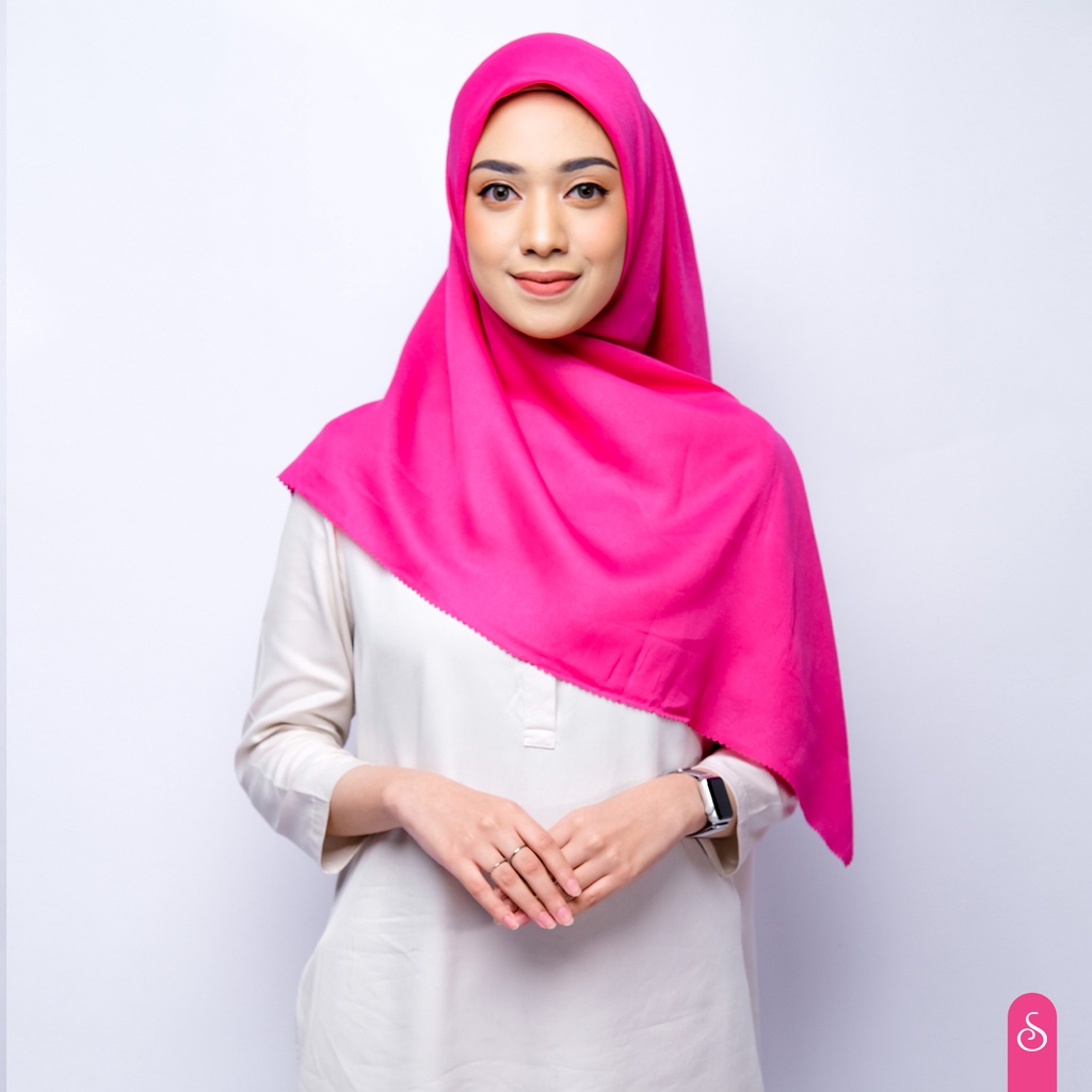 kerudung hijab / jilbab segi empat SHINAR GLAMOUR glitter glowing lasser cut ansania dan azara origi