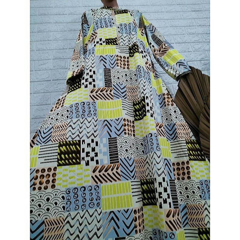 GAMIS HYGET JUMBO BUSUI/MOTIF ETNIC MATRIX/TERBARU TERLARIS