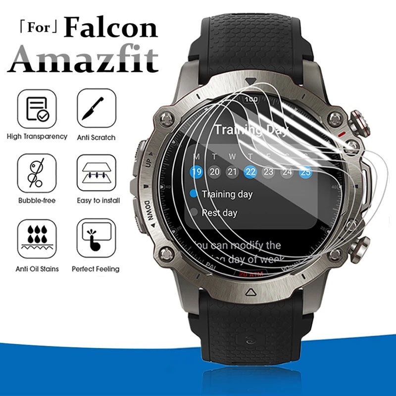 Untuk Huami Amazfit Falcon Smart Watch Aksesoris HD Bening Anti Gores Pelindung Layar Full Cover Lembut Hydrogel Film