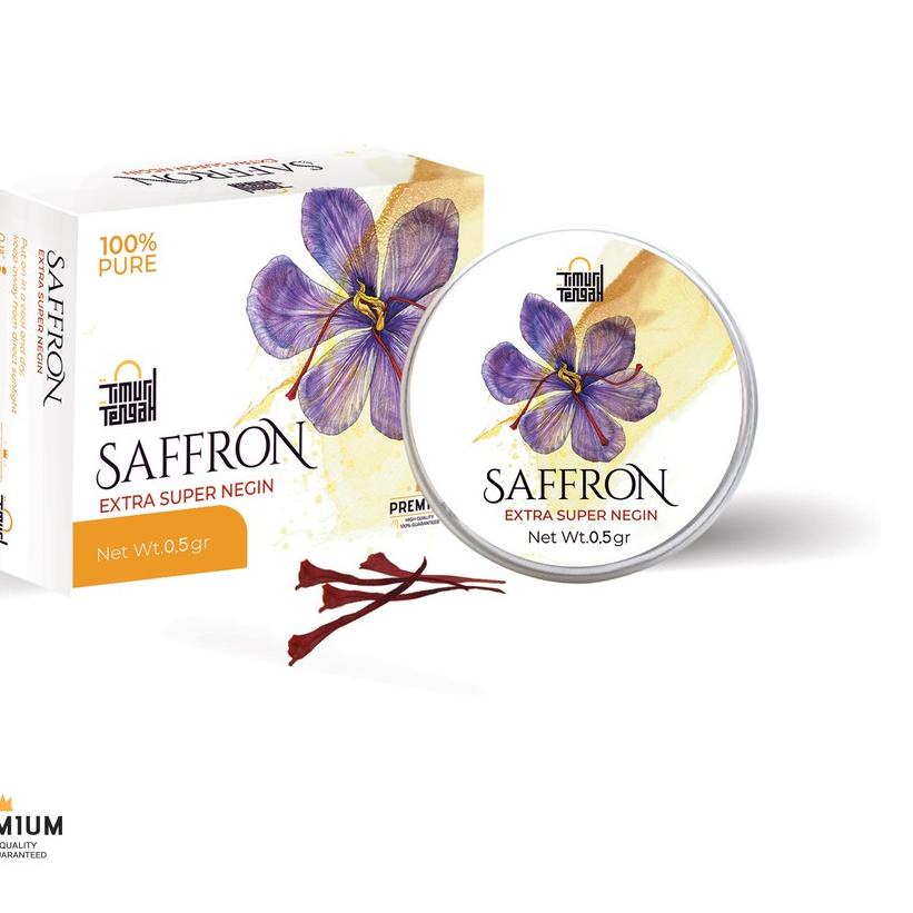 

☈ Timur Tengah Saffron Safron Extra Super Negin 1 gr Premium Original ✹