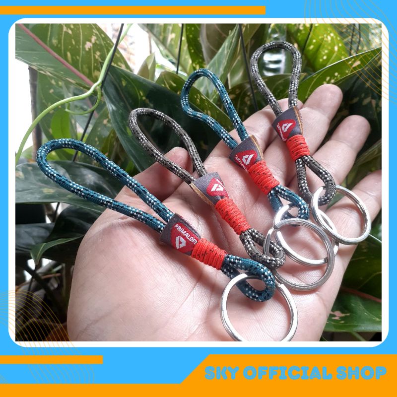 Gantungan Kunci Prusik Rope Keychain Perusik Etnik Ethnic Unik Paracord Universal Lanyard Hp Outdoor Camping