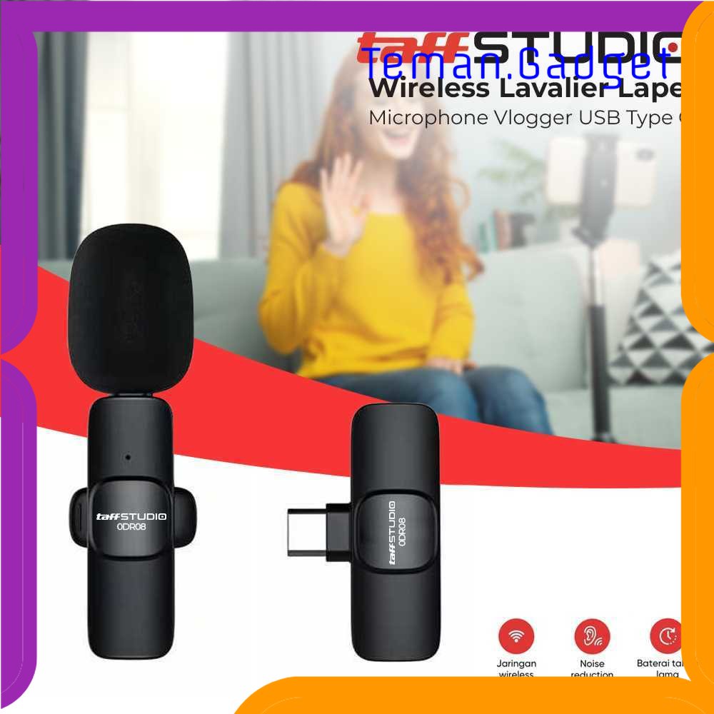 TG - KMR TaffSTUDIO Wireless Lavalier Lapel Microphone Vlogger USB Type C - HO86/ODR08