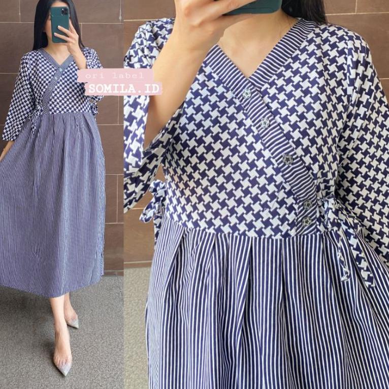 BIG SALE TERSEDIA JUMBO GROSIR DASTER SOMILA.ID BUSUI KIMONO CHIBI PANJANG LENGAN 7/8 PINGGANG SERUT