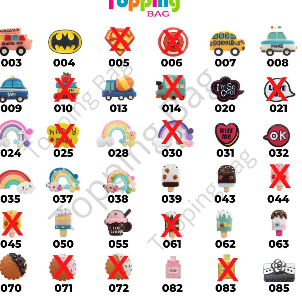 

Y93 Extra Topping Tempelan Tas Anak Lucu Toppingbag PROMO ✈