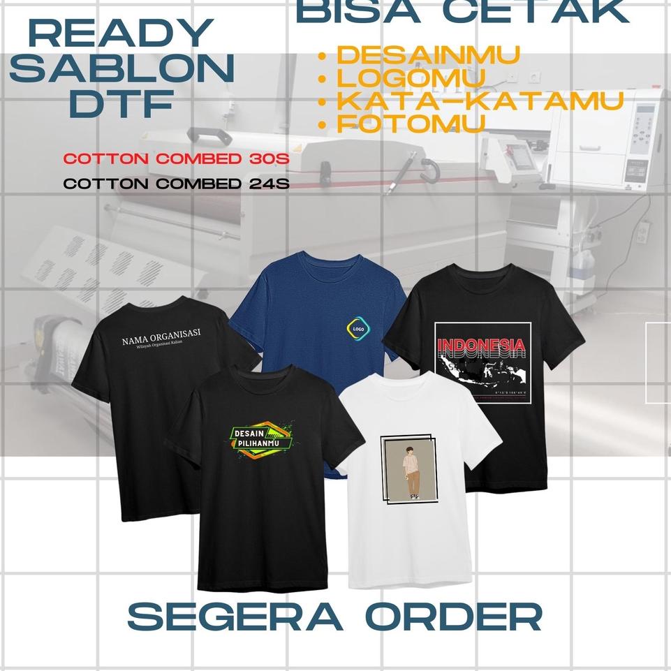 [ART. 928551] Kaos Custom/ Kaos Custom Satuan/ Kaos kata - kata/ Kaos Logo/ Kaos Sablon/ DTF / Kaos 