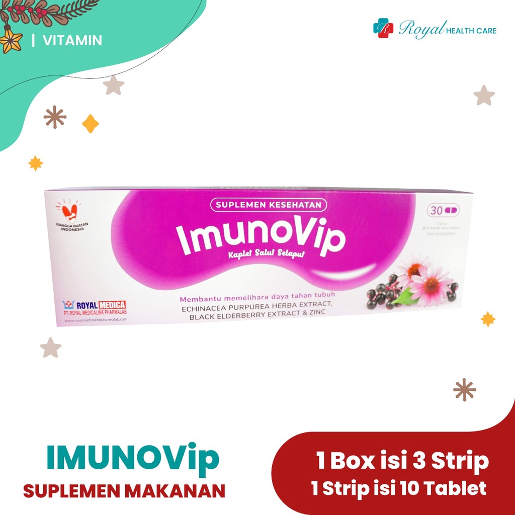 IMUNOVIP STRIP 10 KAPSUL Membantu Memelihara Daya Tahan Tubuh