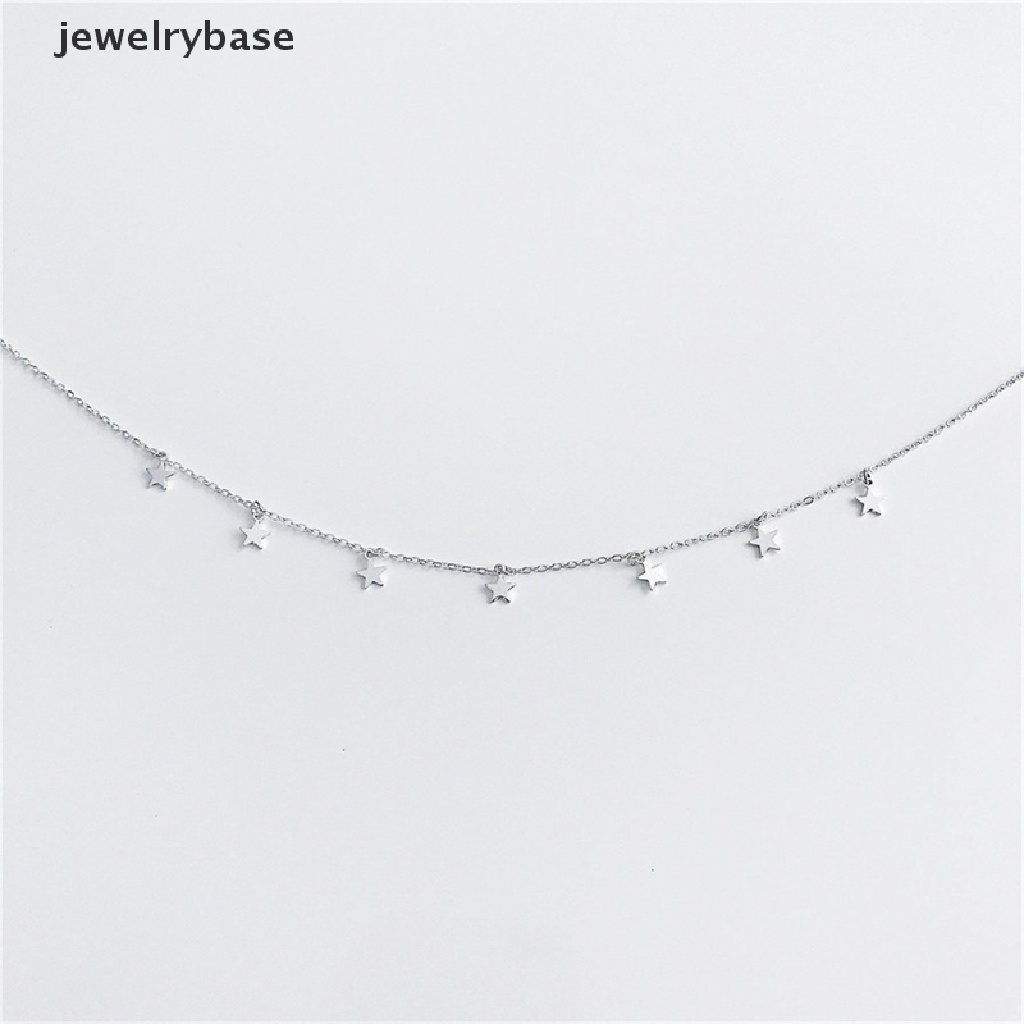 [jewelrybase] Charm Rantai Kalung Untuk Wanita Trendi Sederhana Bintang Liontin Rumbai Rantai Klavikula Pesta Perhiasan Hadiah Butik