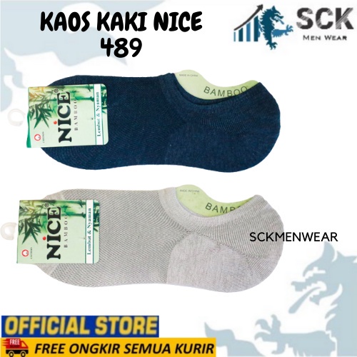 Kaos Kaki Wanita NICE 489 Polos Warna / Kebutuhan Wanita / Invisible Socks Wanita Bawah Mata Kaki Cewek - sckmenwear GROSIR