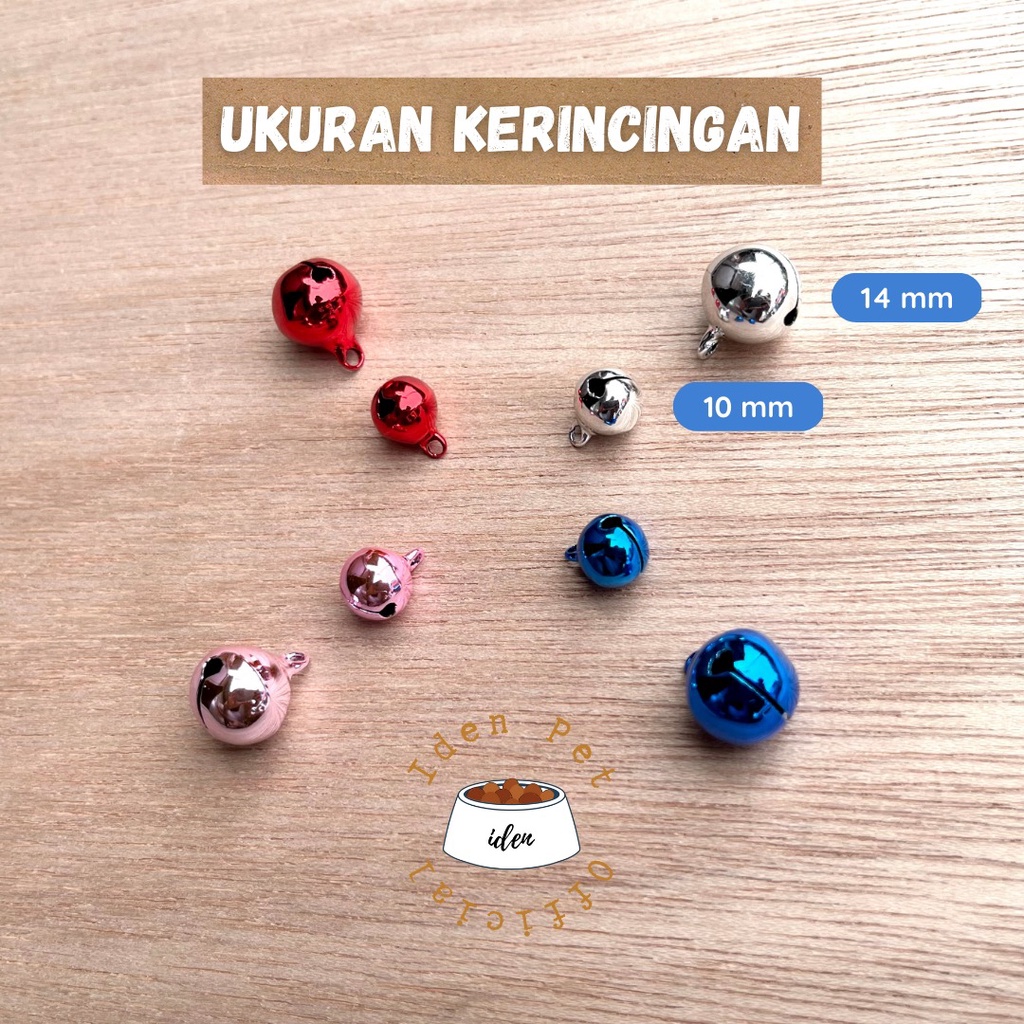 Kerincing Kalung Kucing Lonceng Kerincingan Hewan Anjing Pet Cat Dog Bell