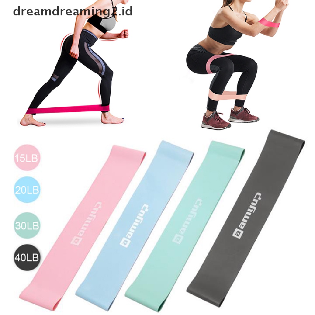 (dream) Resistance Loop Band Kekuatan Fitness Gym Latihan Yoga Workout Pull up.