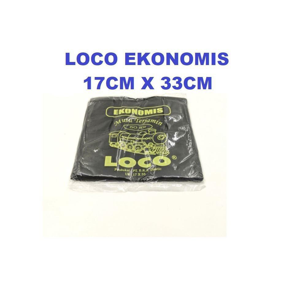 PLASTIK LOCO HITAM EKONOMIS UK 17 X 33