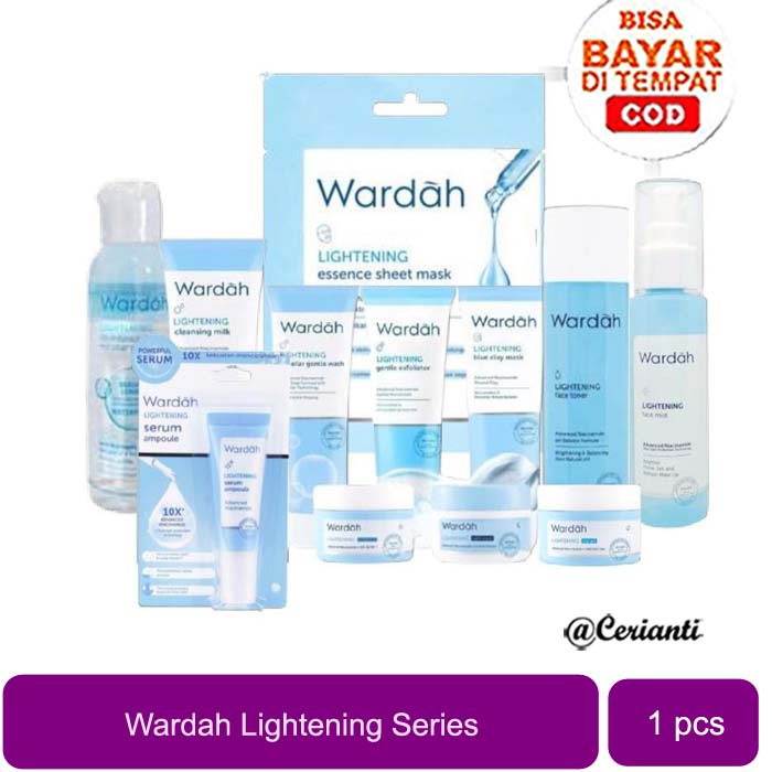 [LIGHTENING SERIES | BPOM] Wardah Lightening Face SERIES | Serum - Face Toner - Whip Facial - Micellar Gentle Wash | Wardah_Cerianti