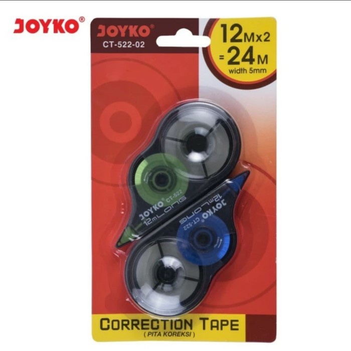 

Correction Tape / Pita Koreksi Joyko CT-522-02 isi 2 pcs