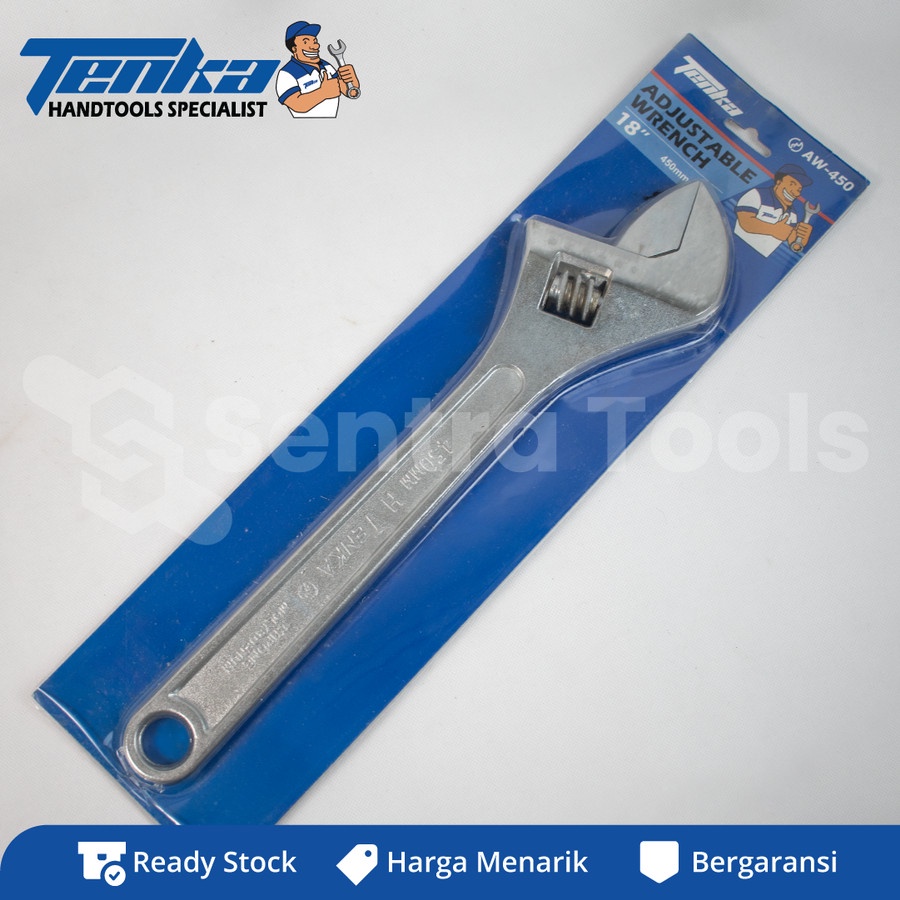 Kunci Inggris Adjustable Wrench Tenka Ukuran 18 Inch