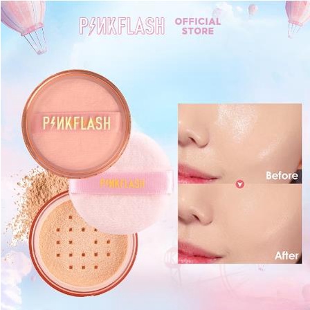 * NCC * Pinkflash Lasting Matte Loose Powder Bedak Tabur Pink Flash PF-F06