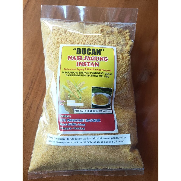 

Nasi Jagung Instan tanpa pengawet