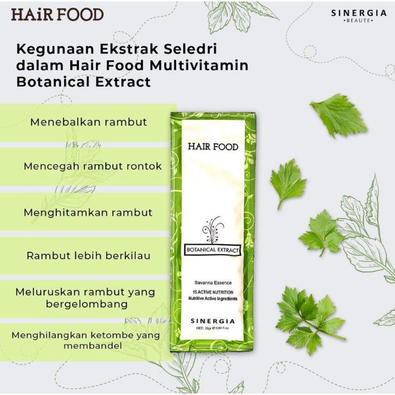 SINERGIA HAIR FOOD BLISTER 25 mL | Keratin Treatment - Ocean Breeze - Botanical Extract