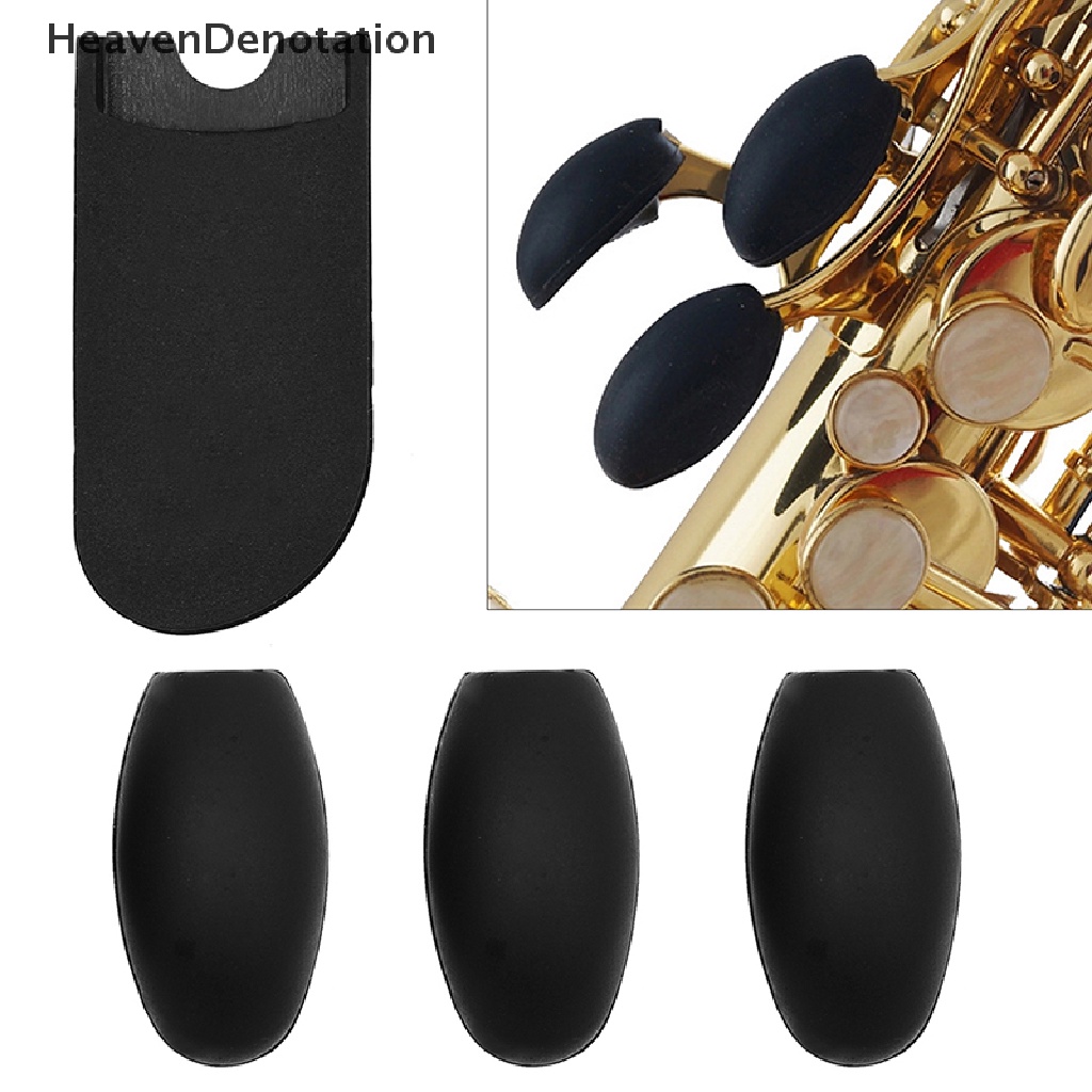 [HeavenDenotation] 1set Saxophone Finger Rest Saxophone Thumb Rest Cushion Pelindung Silikon HDV
