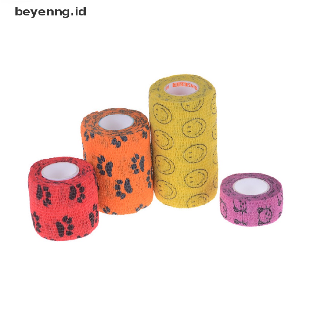 Beyen Tape Breathable Perekat Diri Elastis Tahan Air Colorful Pet ID