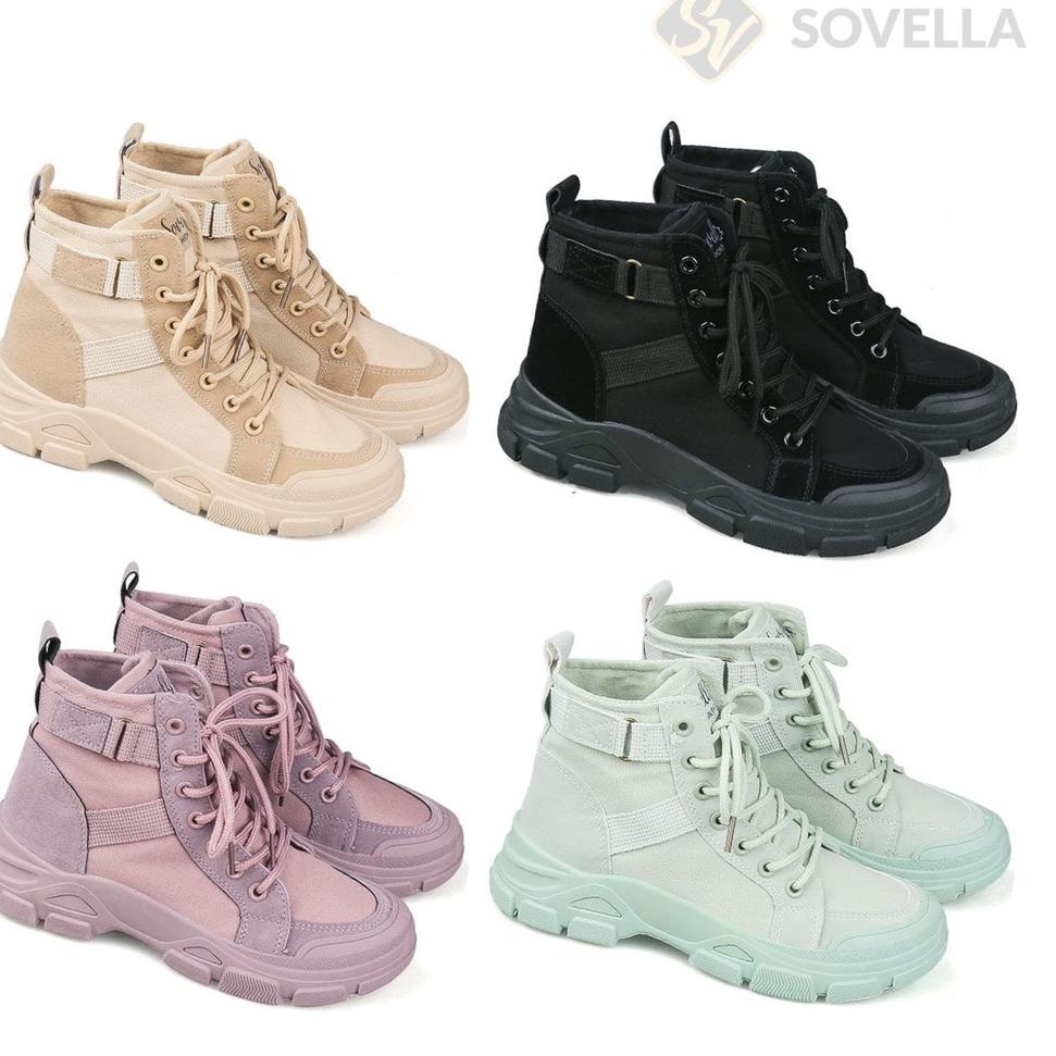 VIRAL SOVELLA Lizza Sneakers Sepatu Wanita Tali Import Sport
