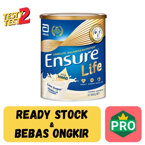 

[ COD ] Susu SINGAPORE Abbott Ensure Life with HMB Adult Milk Powder Vanilla