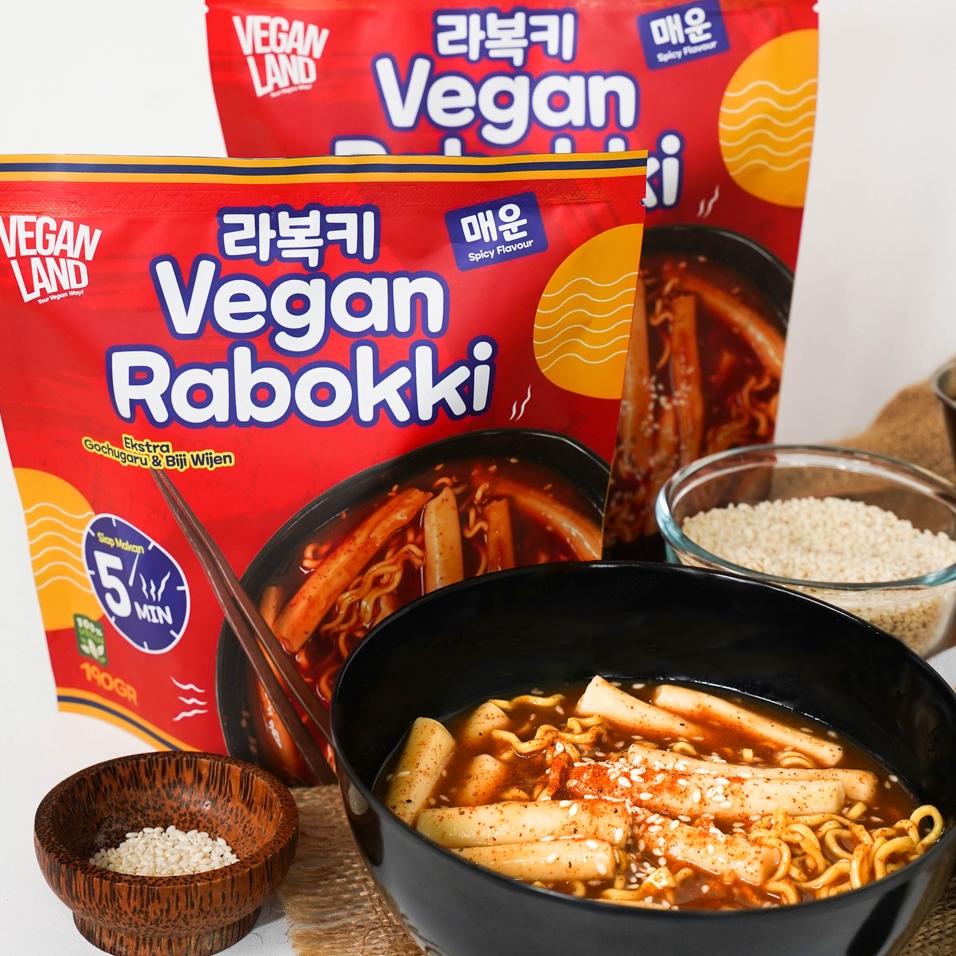 

♦ [VEGAN] RABOKKI ORIGINAL | RAMYEON TOPOKKI ORIGINAL | RAMYEON & KUE BERAS - VEGAN LAND ♚