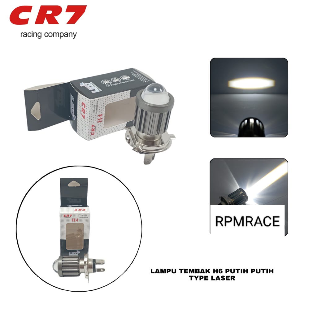 Lampu Utama h4 Projector Super Terang High low AC DC jauh dekat putih type laser scoopy fi/vixion old/new/ferza dll