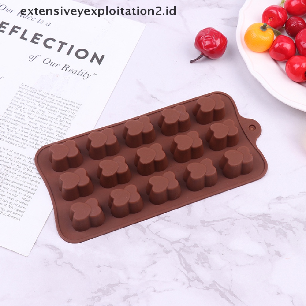 {NEW} 1pc 15lubang Cetakan Coklat Fudge Es Batu Cetakan Silikon DIY Dapur Baking Mold.