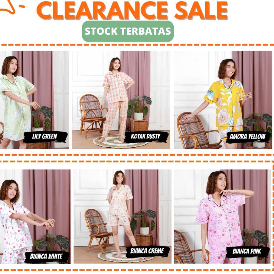 Terbaik.. PIYAMA DEWASA Baju Pendek Celana Pendek Celana Panjang Rok Daster / Pajamas Tidur Bahan Ka